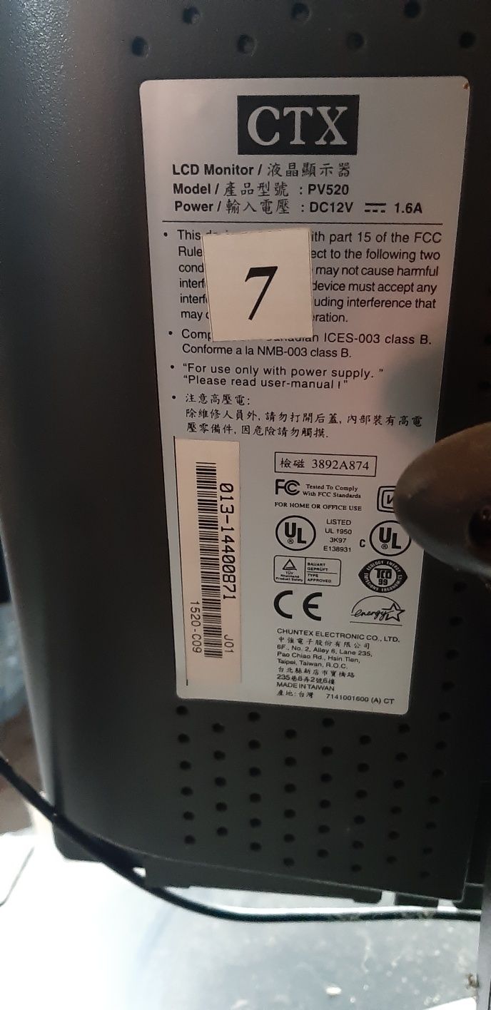 Monitor CTX 15 cali