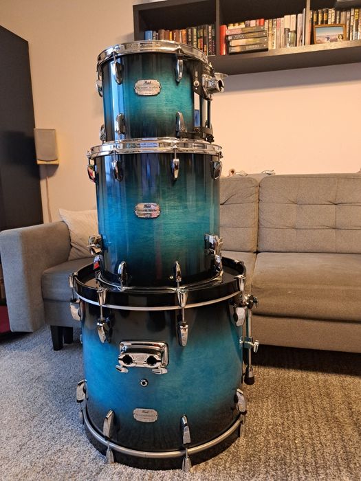 Pearl Session Studio Blue Brust shell set 22,16,13
