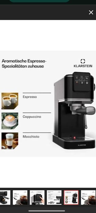 Кавоварка ріжкового типу Klarstain