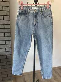 Jeansy z wysokim stanem w stylu mom Zara r.40