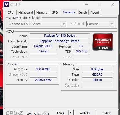 Sapphire Radeon RX 580 8GB GDDR5 NITRO