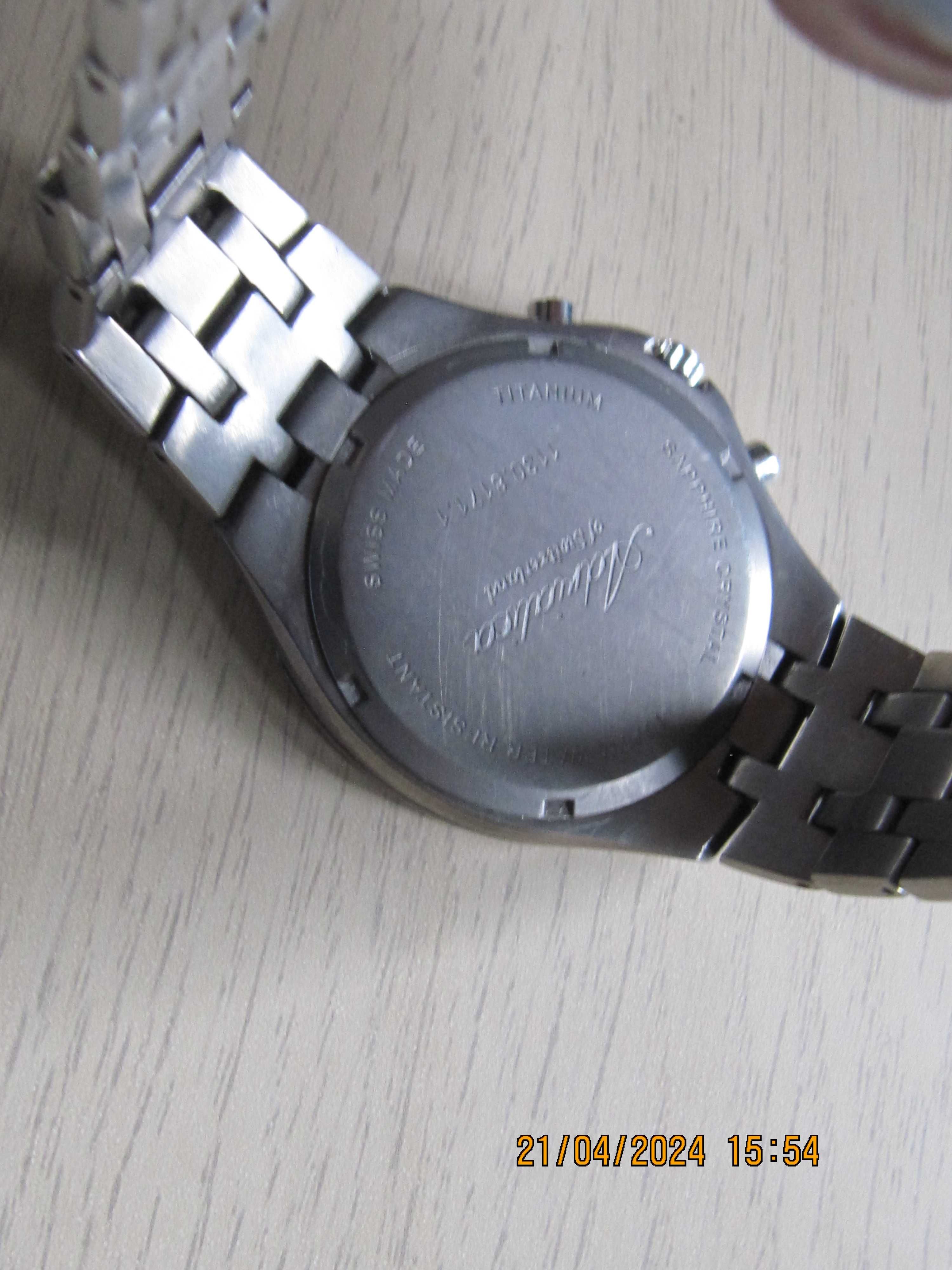 Adriatica chrono-sport titanium oryginalny sportowy zegarek