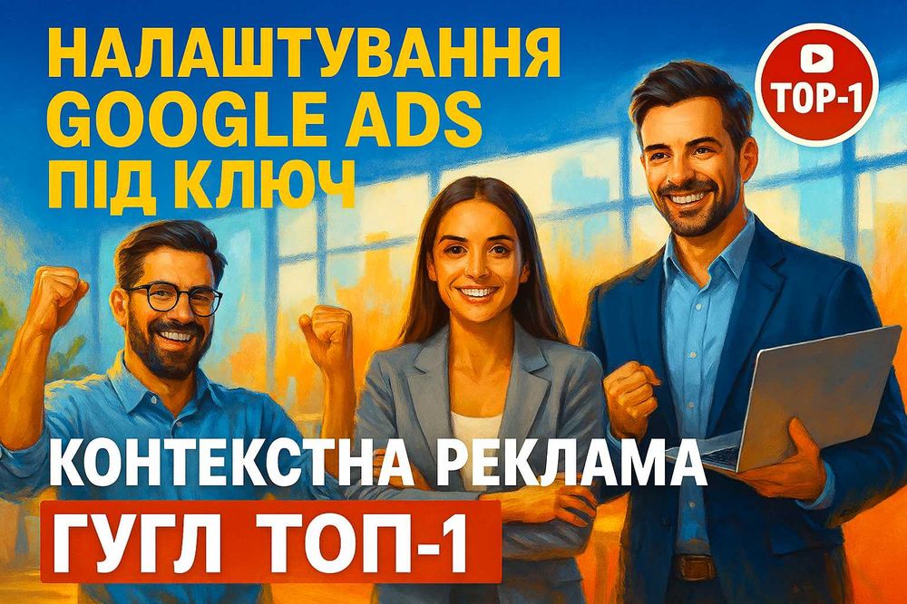 Настройка Google Ads под Ключ — Контекстная Реклама Гугл ТОП-1