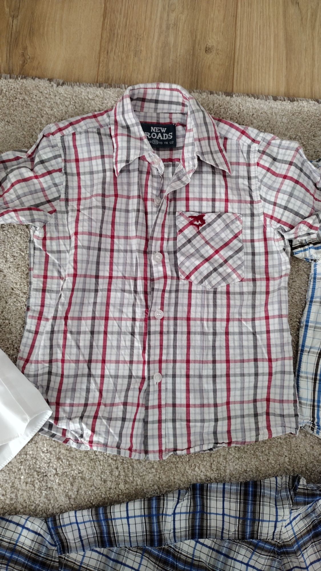 Koszula Zestaw koszul koszulek krótki rękaw chłopiec 104/116 lato