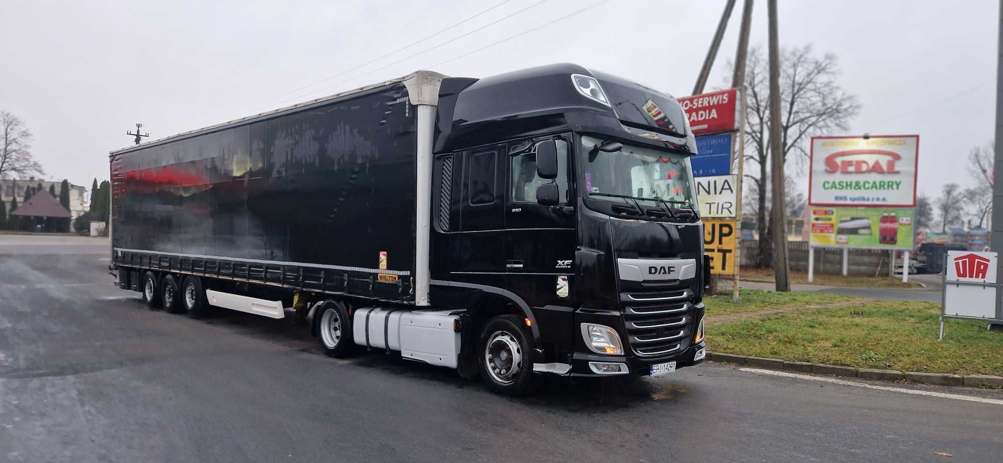 Daf xf106+  Naczepa Wielton niska CENA ZA ZESTAW