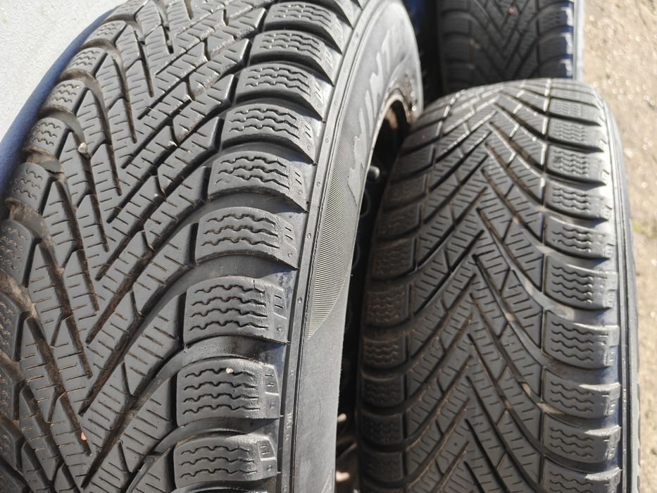 Zimowe opony PIRELLI 185/65R15  7mm 5x112 Mercedes Volkswagen