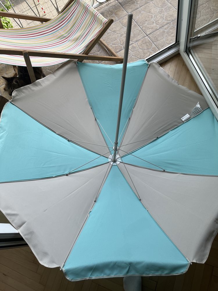 Parasol montowany do barierki lub blatu  Ikea z mocownaniem jak nowy