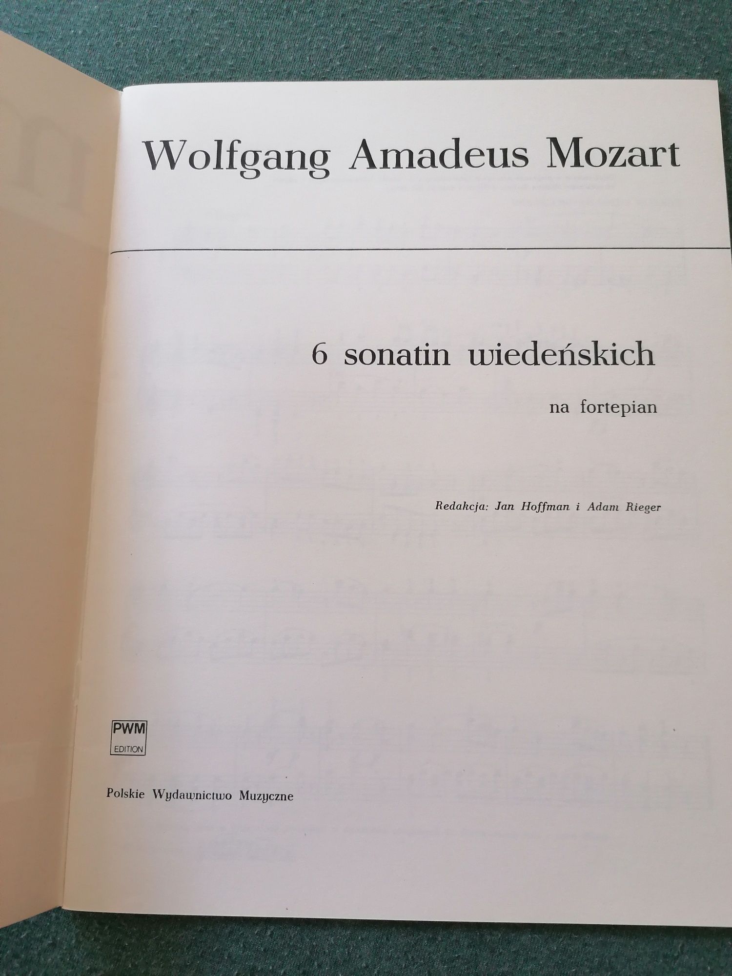 Nuty, Mozart 6 sonatin wiedeńskich