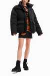 Kurtka pikowana czarna Oversize Desigual M