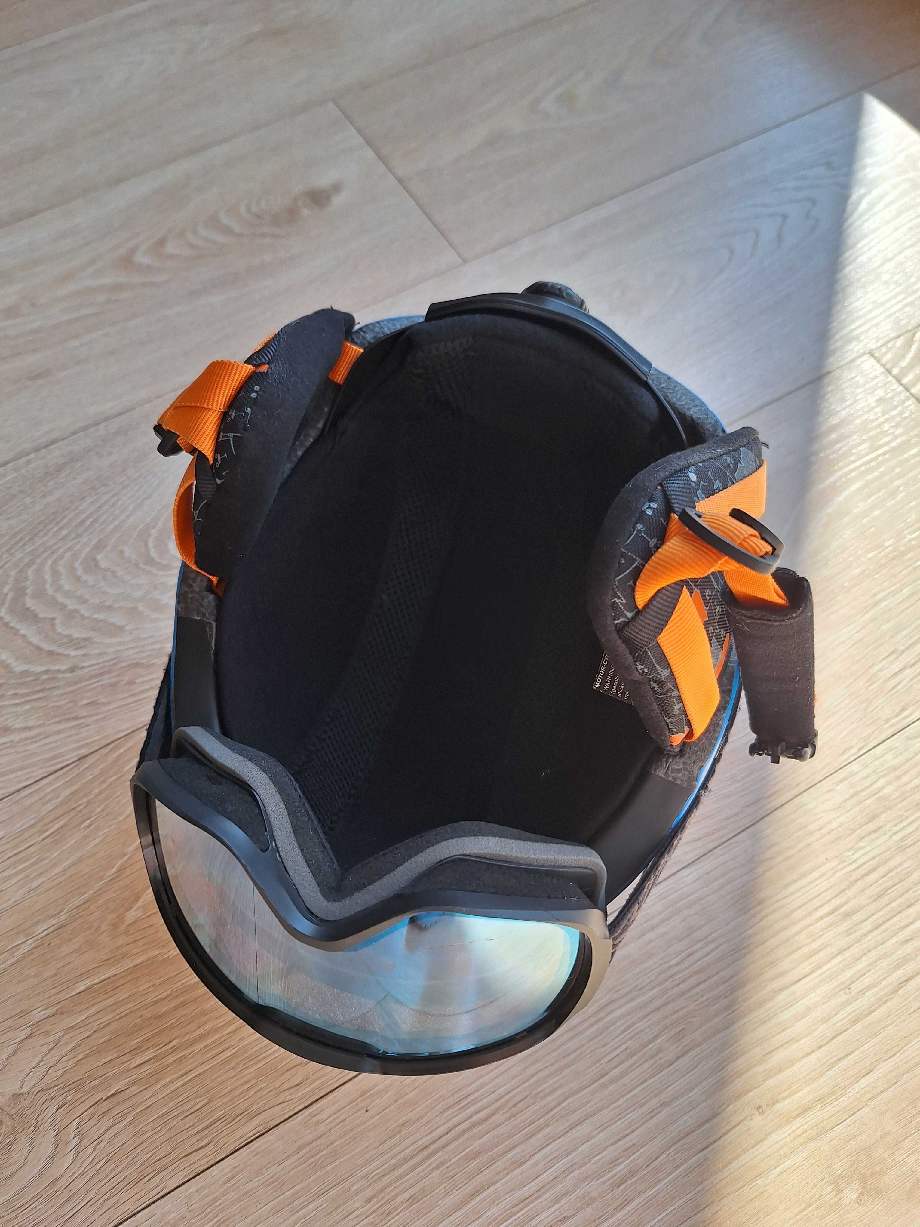 kask narciarski_roz. M /53-58cm/ + gogle w komplecie