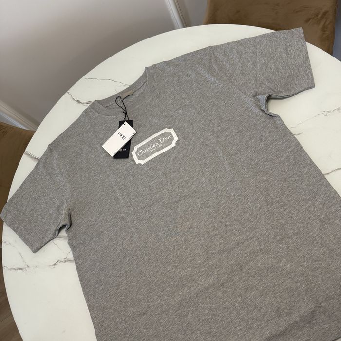 Dior Couture T-Shirt, Relaxed Fit Gray Cotton Jersey L koszulka