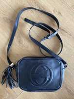 Gucci Soho Listonoszka czarna skora naturalna