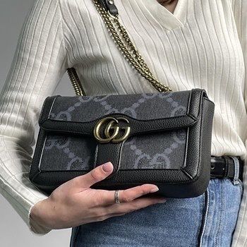 Сумка сіра gucci