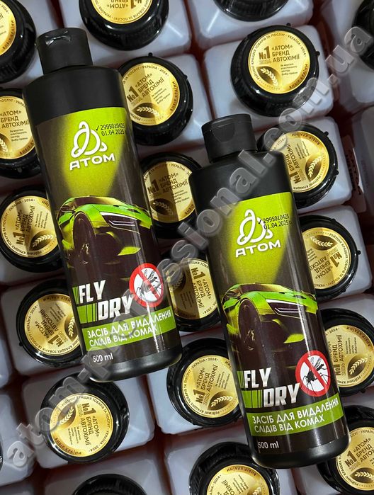 Засіб для видалення слідів від комах ATOM "FLY DRY" , 500ml