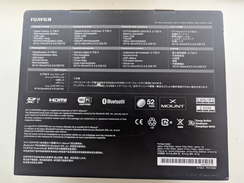 FUJIFILM xt30 II kit + обєктив 15-45mm F3.5-5.6 OIS , 2 акумулятори