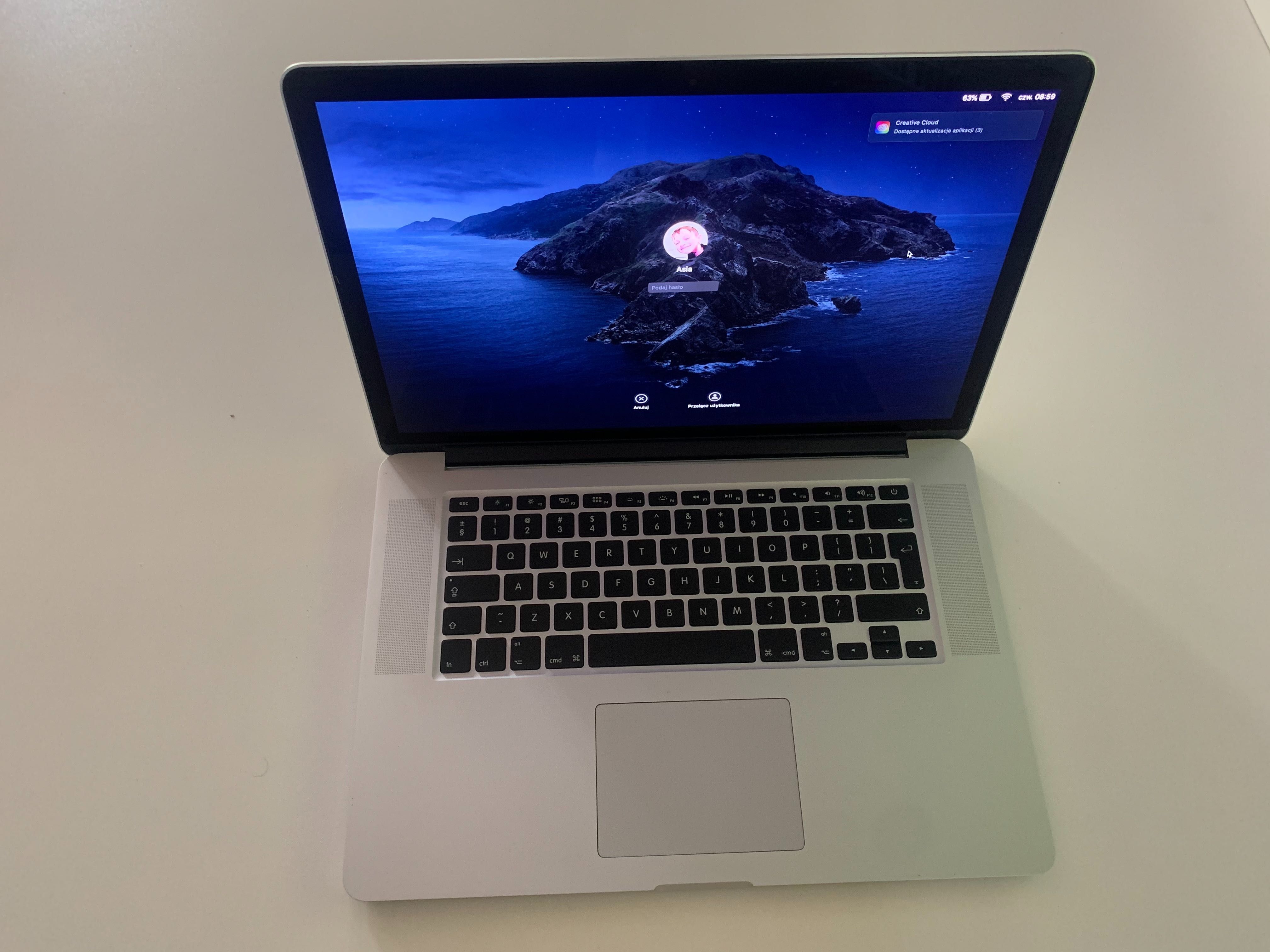 Macbook PRO Retina 15 (early 2013) i7 2.4GHZ 8Gb