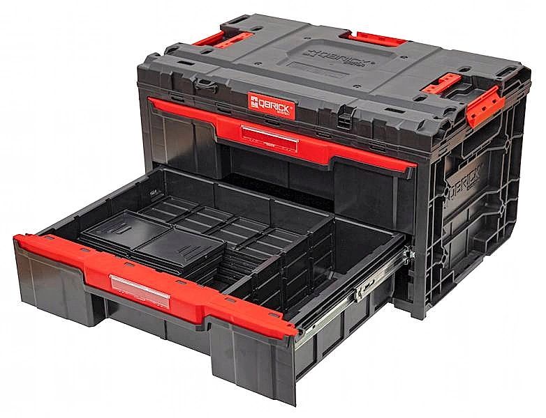 Skrzynka Narzędziowa Z 2 Szufladami + Organizer 300 Qbrick 2.0 One Dra
