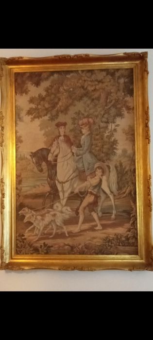 Vendo quatro em tecido de tapeçaria excelente estado com excelente mol