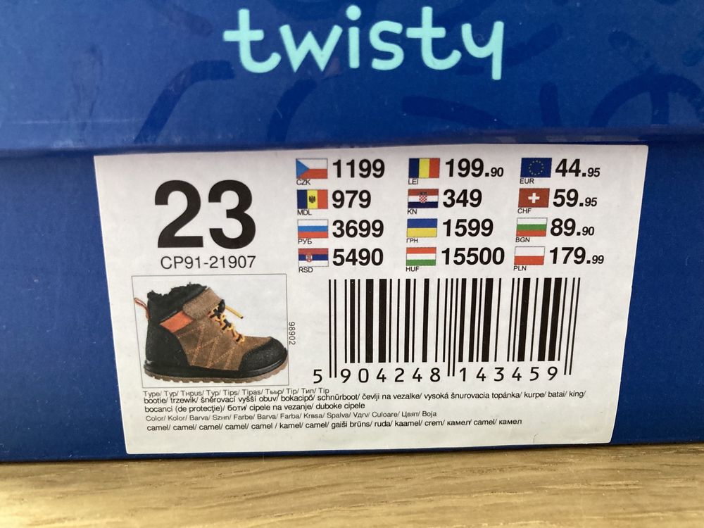 Trapery śniegowce Twisty 23 buty na zimę