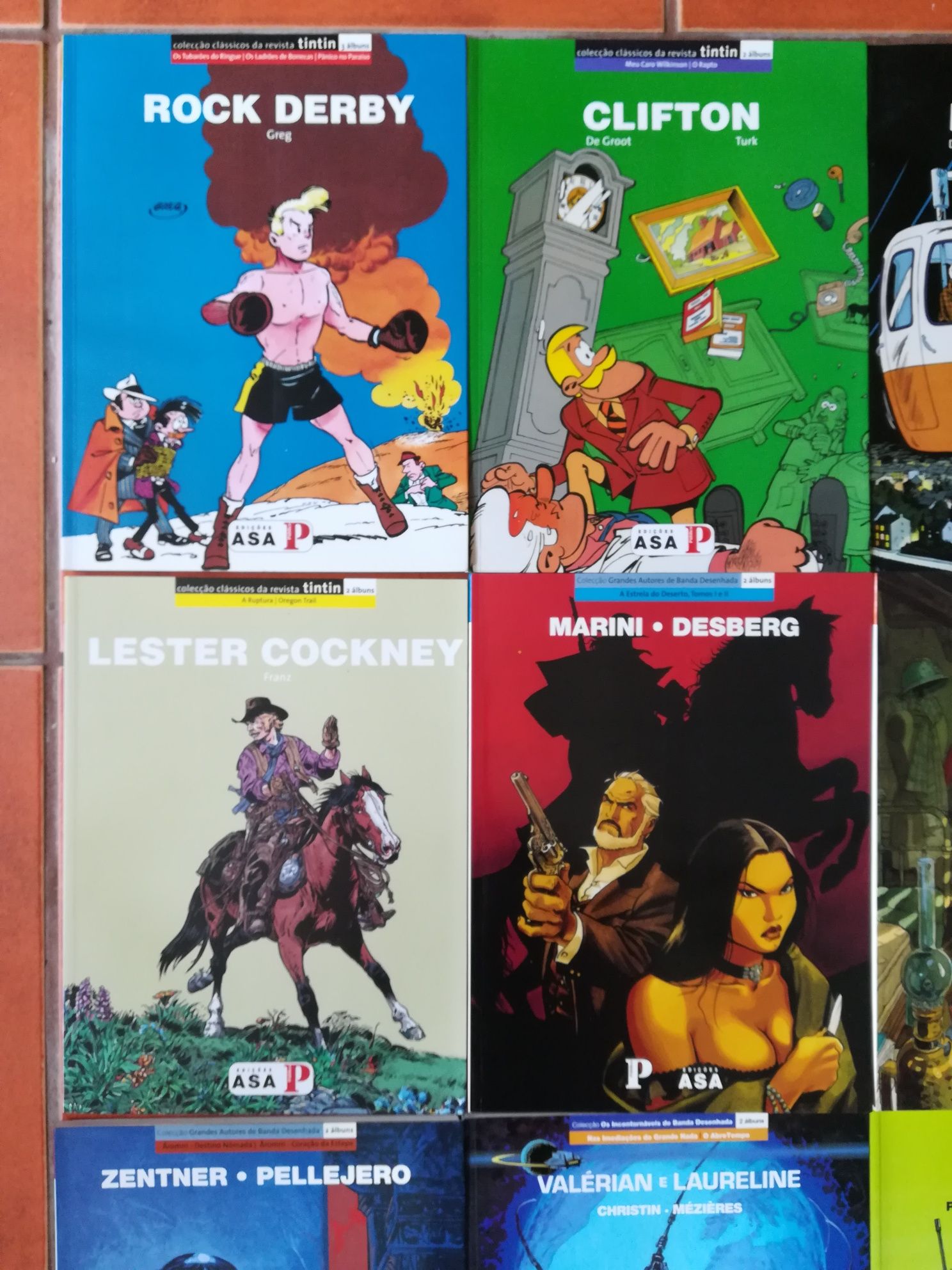 11 Liv. Hist. duplas Cláss. Rev. Tintin, e Grs Aut. da Banda Desenhada