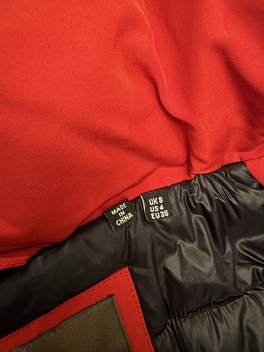 Kurtka zimowa parka damska czerwona Superdry rozmiar 36