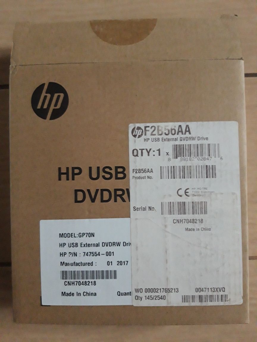 Zewnętrzna stacja dysku DVDRW HP GP70N