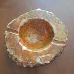 Cinzeiro de pedra (marcas uso) ~18cm diâmetro