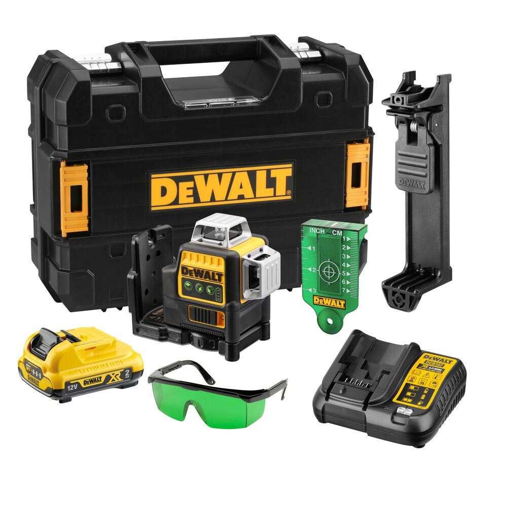 Laser samopoziomujący 3 wiązki 360° 10,8V zielony DeWalt