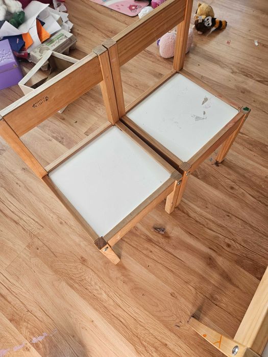 Komplet stolik i 2 krzesla Ikea LAAT, stan dobry.