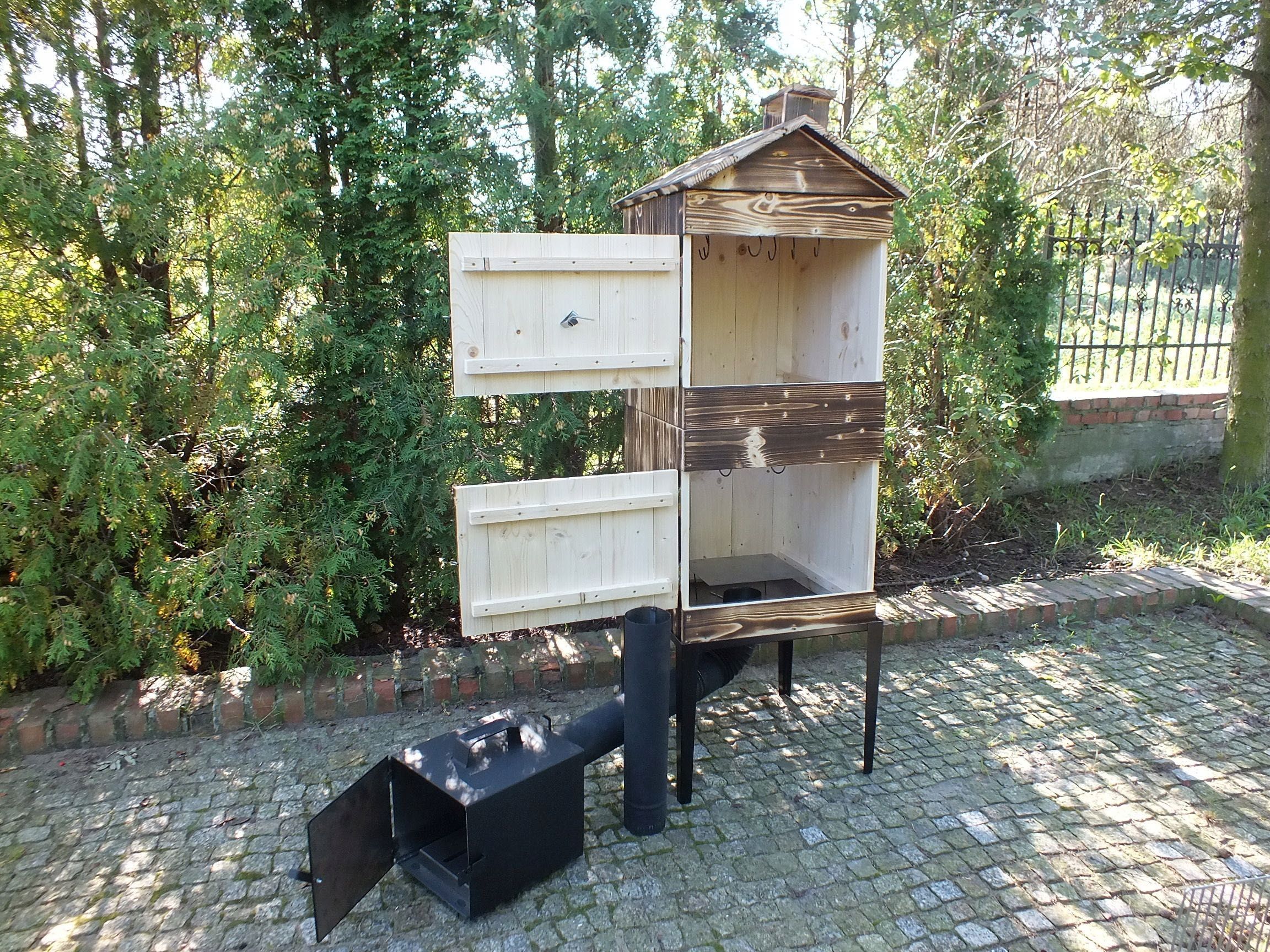 Wędzarnia Drewniana Ogrodowa XXL + OPALANA GRATIS!