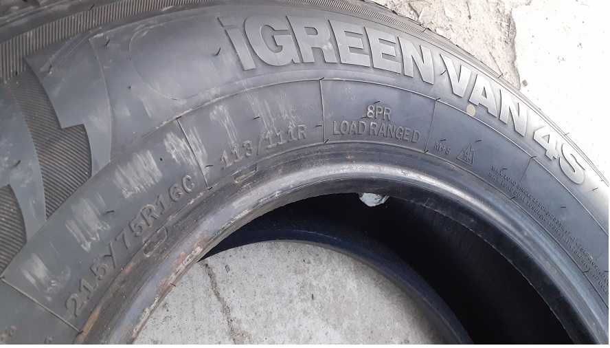 215/75/16c--IGREN van  4s--2022r--bieznik -7-8mm DO --BUSA--Wzmacniane