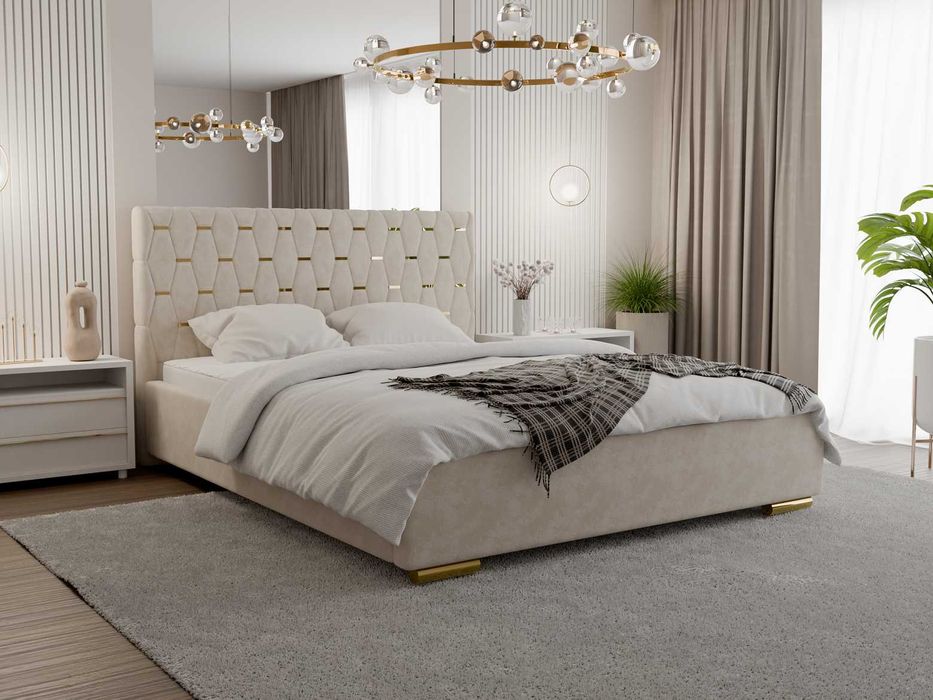 Łóżko tapicerowane  AVANTI 120x200, 140x200, 160x200, 180x200, 200x200