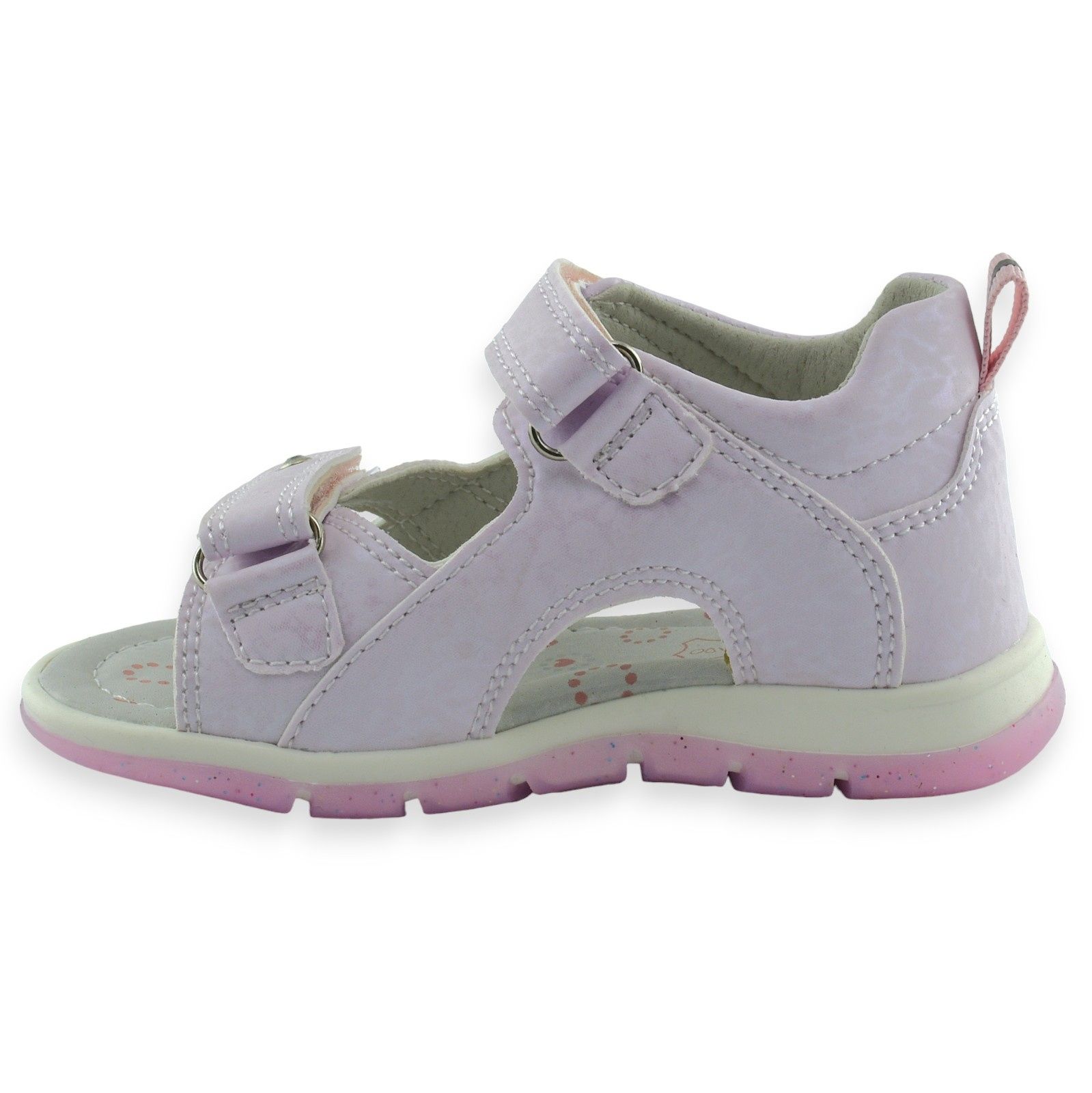 Sandałki dziecięce Befado 170P091 różowe dla dziewczynki rzep |r.20-26
