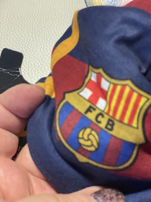 Barça gola cachecol polar infantil novo
