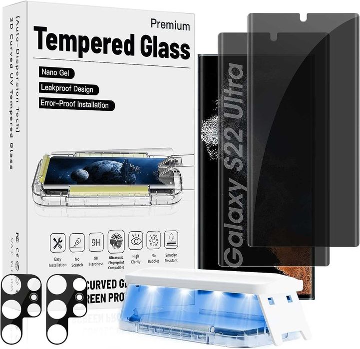 Folia ochronna ze szkła hartowanego Samsung Galaxy S22 Ultra, folia 9H