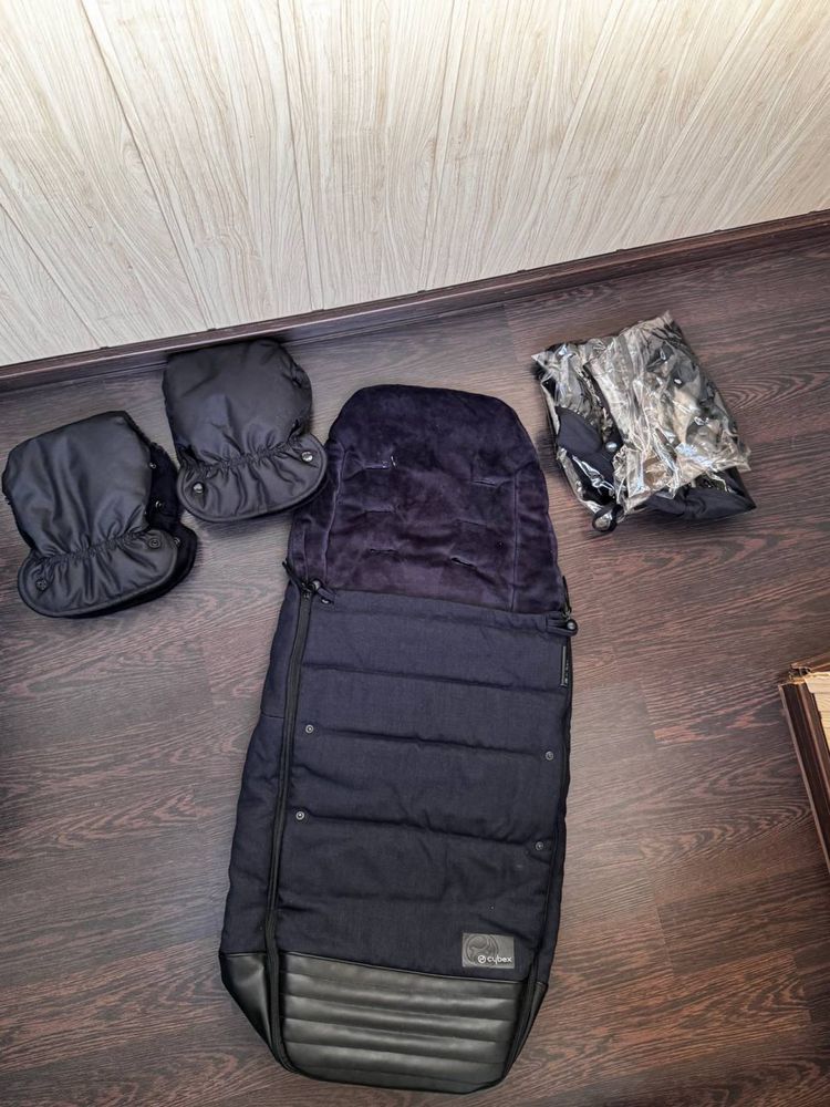 Коляска Cybex Priam Platinum 3 в 1 в кольорі blue