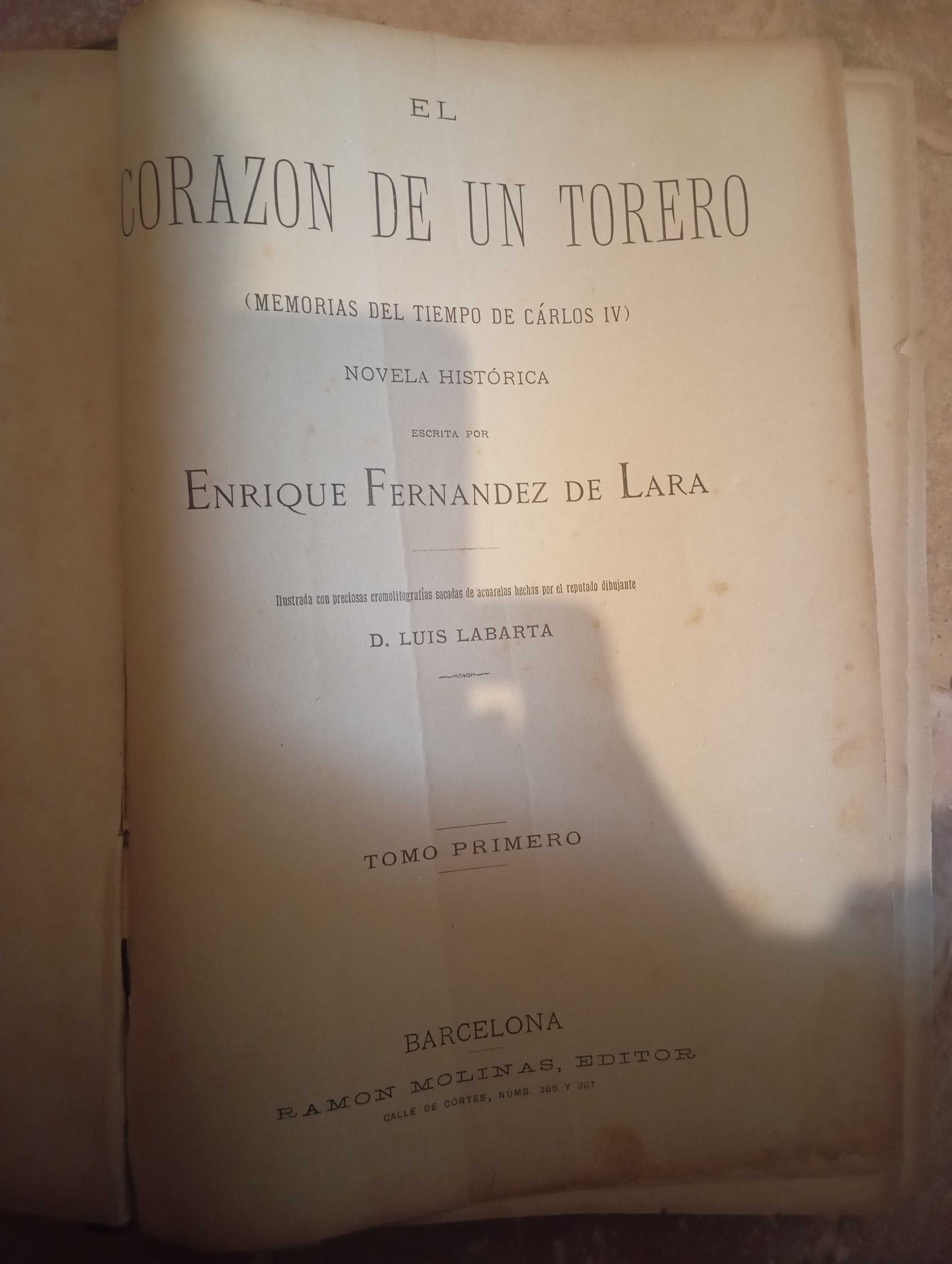 El Corazón de um Torero - tomo primero (Espanol) I