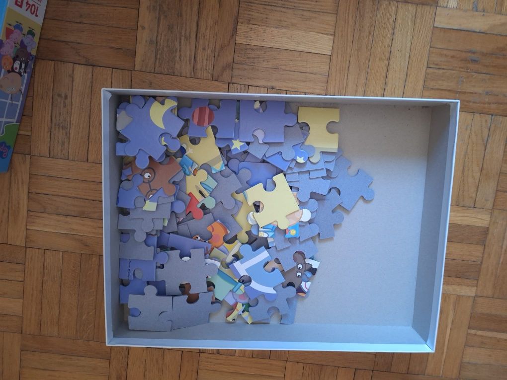 Duże puzzle ze Świnka Peppa 104 elementy