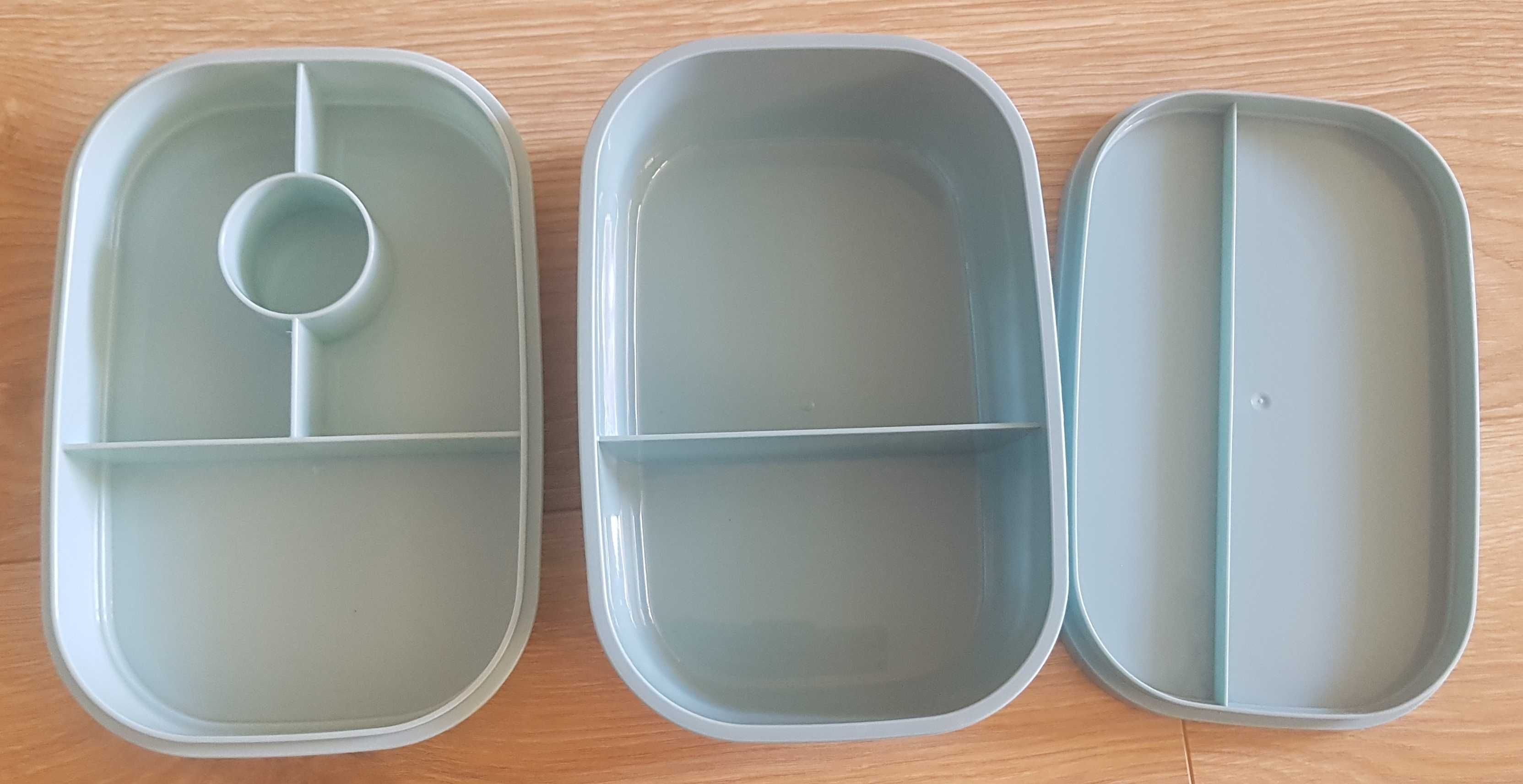 Pudełko lunchbox z przegródkami NOWE pojemność 1650ml z uszczelnieniem