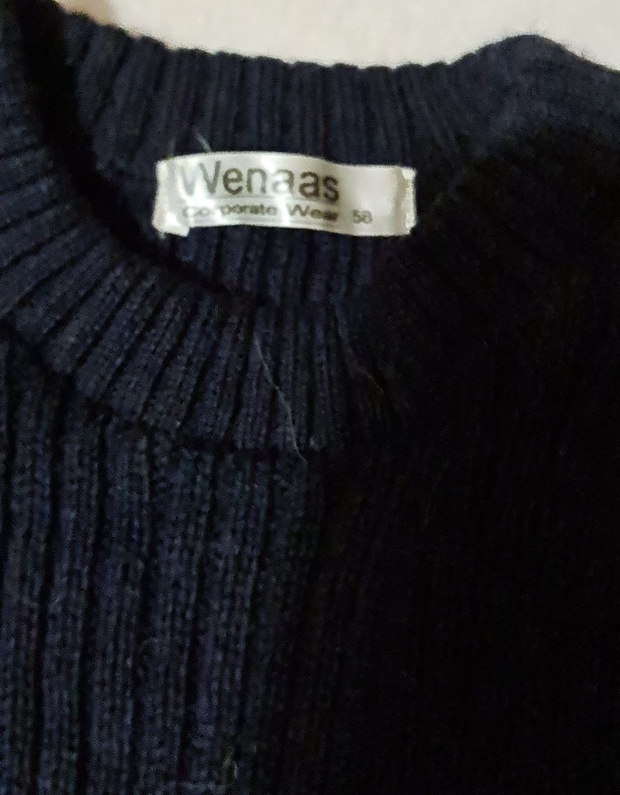 Sweter męski WENAAS rozm.58 100% WOOL wełniany zimowy