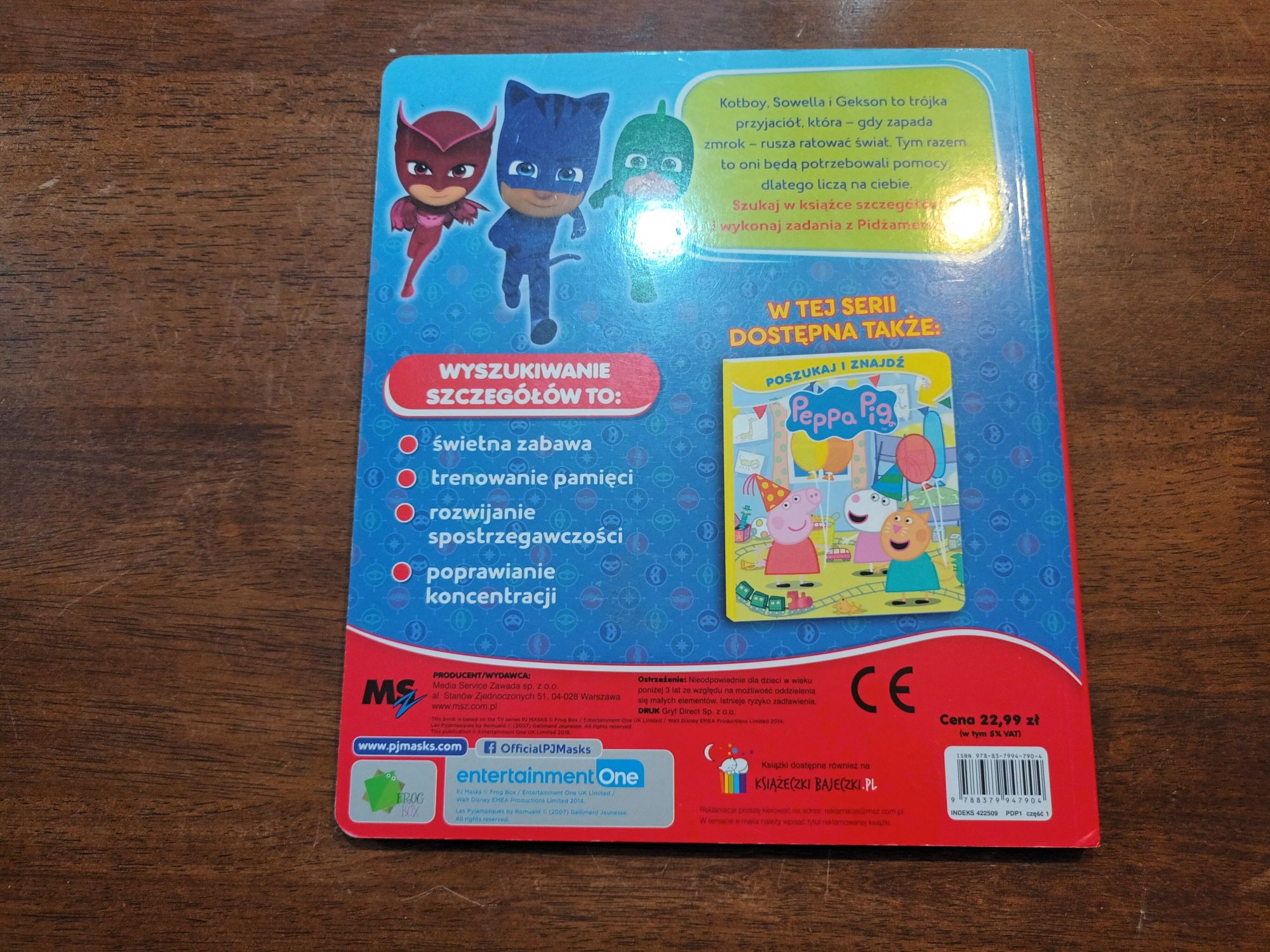 Książeczka Pidżsmersi- Pjmasks poszukaj i znajdź