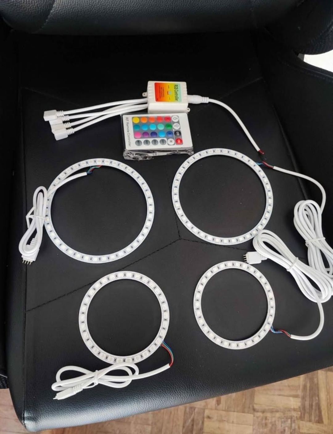(Negociável)Angels Eyes RGB Novos Com Comando para Golf MK4