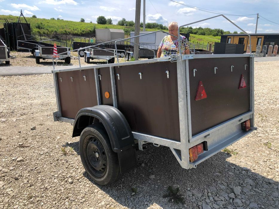 Причіп до легкового авто (Львів)  2 х 1,2 м борт 60см оцинкований