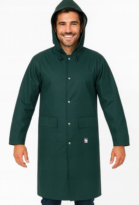 Płaszcz roboczy Waders MAT-PW1200 przeciwdeszczowy, wodoodporny - Ziel