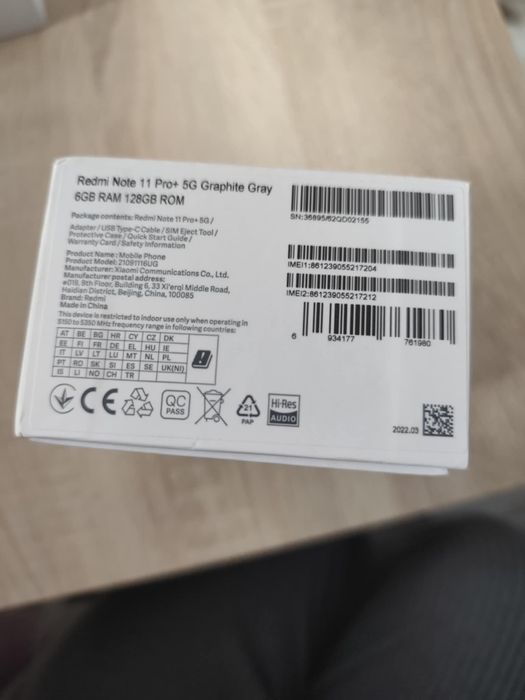 Xiaomi Redmi Note 11 Pro Plus 5G 6/128