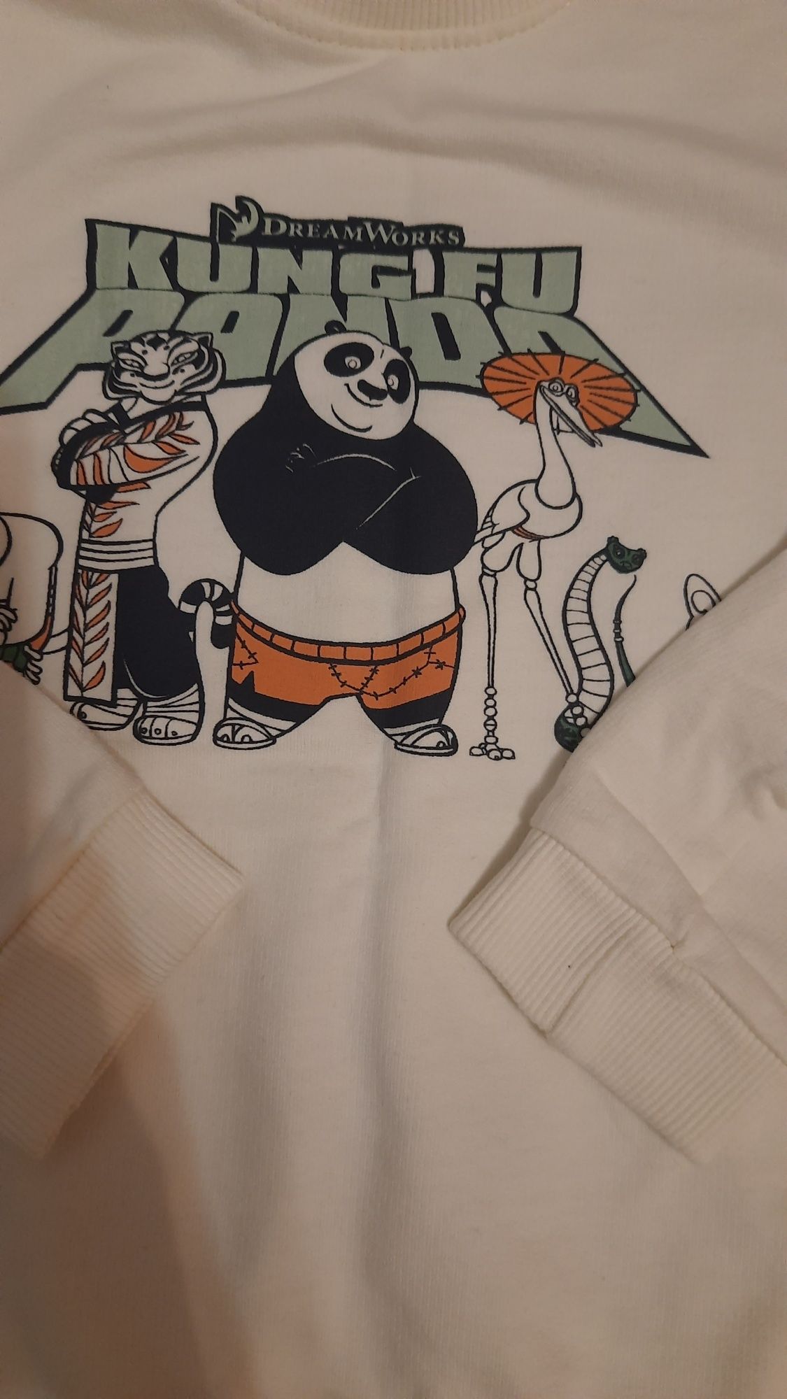 Kremowa bluza 98 idealny stan