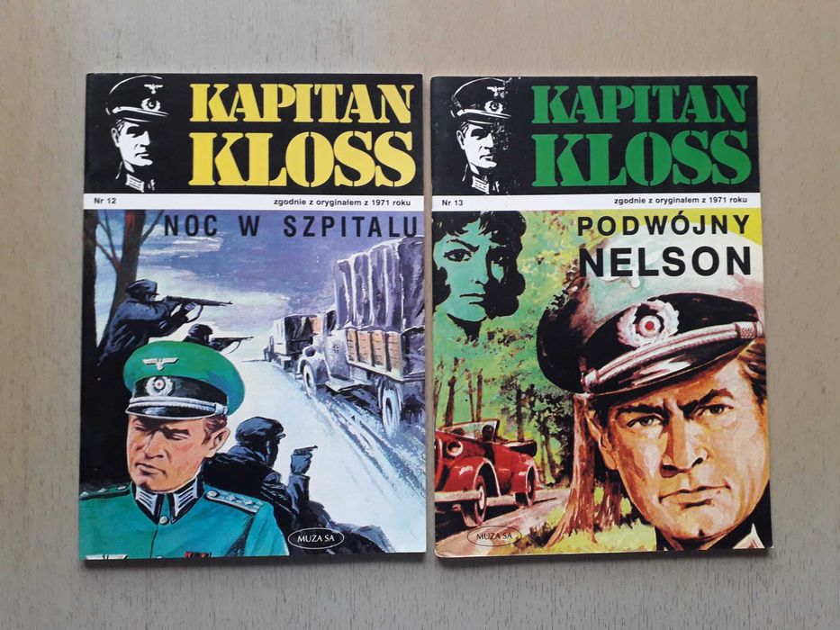 Komiksy Kapitan Kloss wersja Polska 9 sztuk