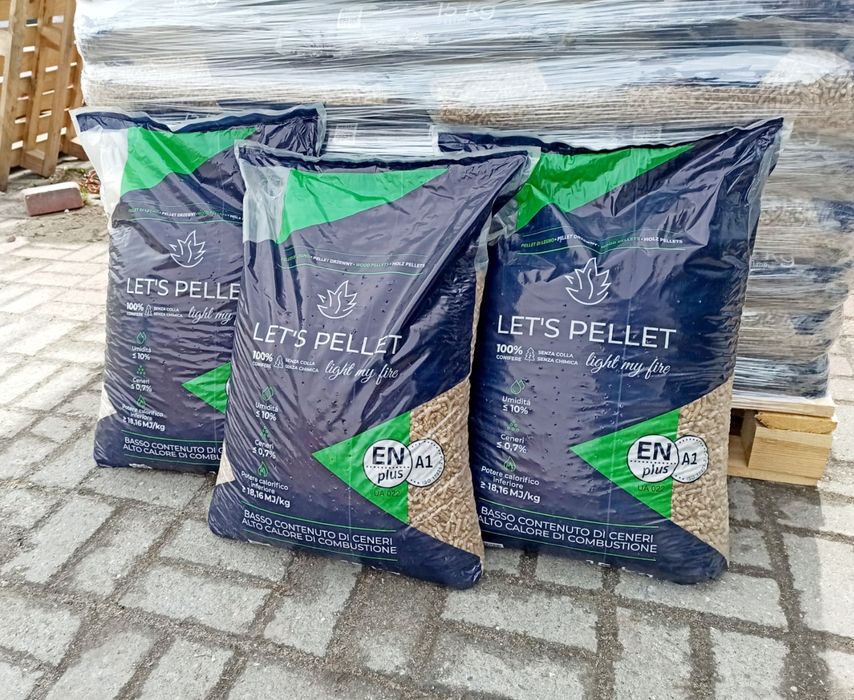 LET'S PELLET ENplus A1 również pelet Lava Olczyk Barlinek Feniks Wirex
