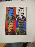 Desenho do Freddie Mercury no estilo de Andy Warhol, feito por mim.