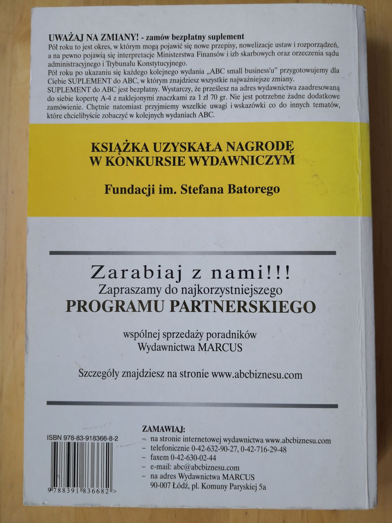 Książka ABC small business's Włodzimierz Markowski